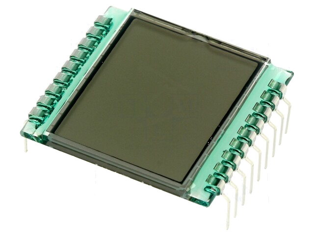 Display: LCD; 7-segment; STN Positive; A.cijfers: 2; 28x30,5x1,1mm Display: LCD; 7-segment; STN Positive; A.cijfers: 2; 28x30,5x1,1mm